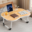 Mesa de Cama Portátil Multifuncional para Laptop – Com Suporte para Copos e Tablet