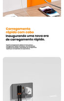 Carregador e Tomada De Parede Retrátil De 20w