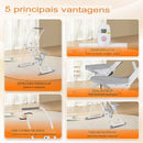 Máquina De Escalada Simulador Caminhada Dobrável Ate 130kg Fitness